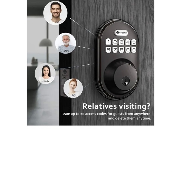 Orange iot Orangeiot Keypad Digital Deadbolt. Open Box -new - Picture 3 of 3